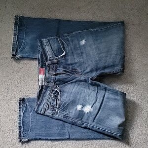 Aeropstale slim bootcut 28x30 jean distressed